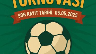 GENÇLİK HAFTASI FUTBOL TURNUVASI BAŞLIYOR!
Müracaat Gençlik Spor