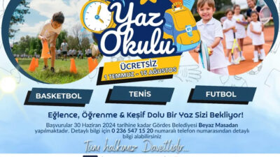 Gördes Belediyesi’nden çocuklara harika bir yaz müjdesi geldi! Yaz tatilini