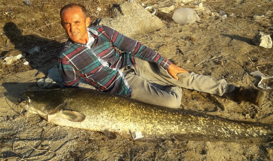 Köprübaşı’nda Öner Hatipoğlu tarafından Demirköprü Baraj Gölünde 62 kilogram ağırlığında