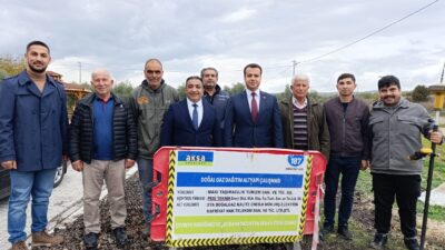 Köprübaşı ilçesinde doğalgaz için ilk kazma Temrek Mahallesi Hükümet Caddesinde