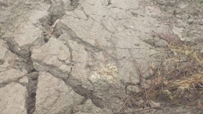 Manisa’nın Gördes ilçesine bağlı Beşeylül Mahallesi’nde yaşayan vatandaşlar, yol çökmesi